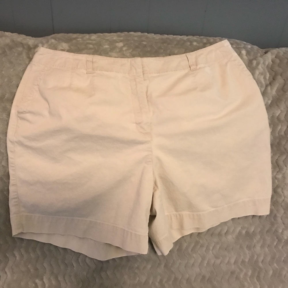 Plus size khaki shorts